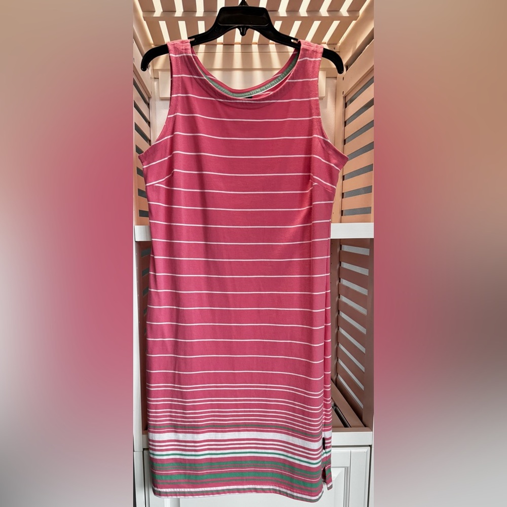 Columbia coral sleeveless dress